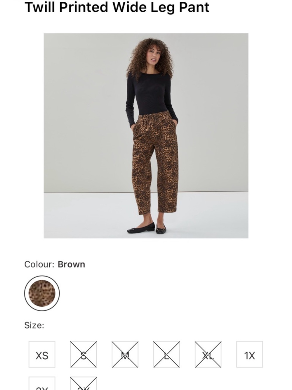🐆 Joe Fresh Leopard Wide Leg Pants